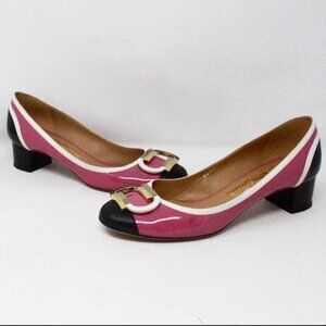 *ON SALE* Salvatore Ferragamo #49485 Vera Low Pumps Size 7.5